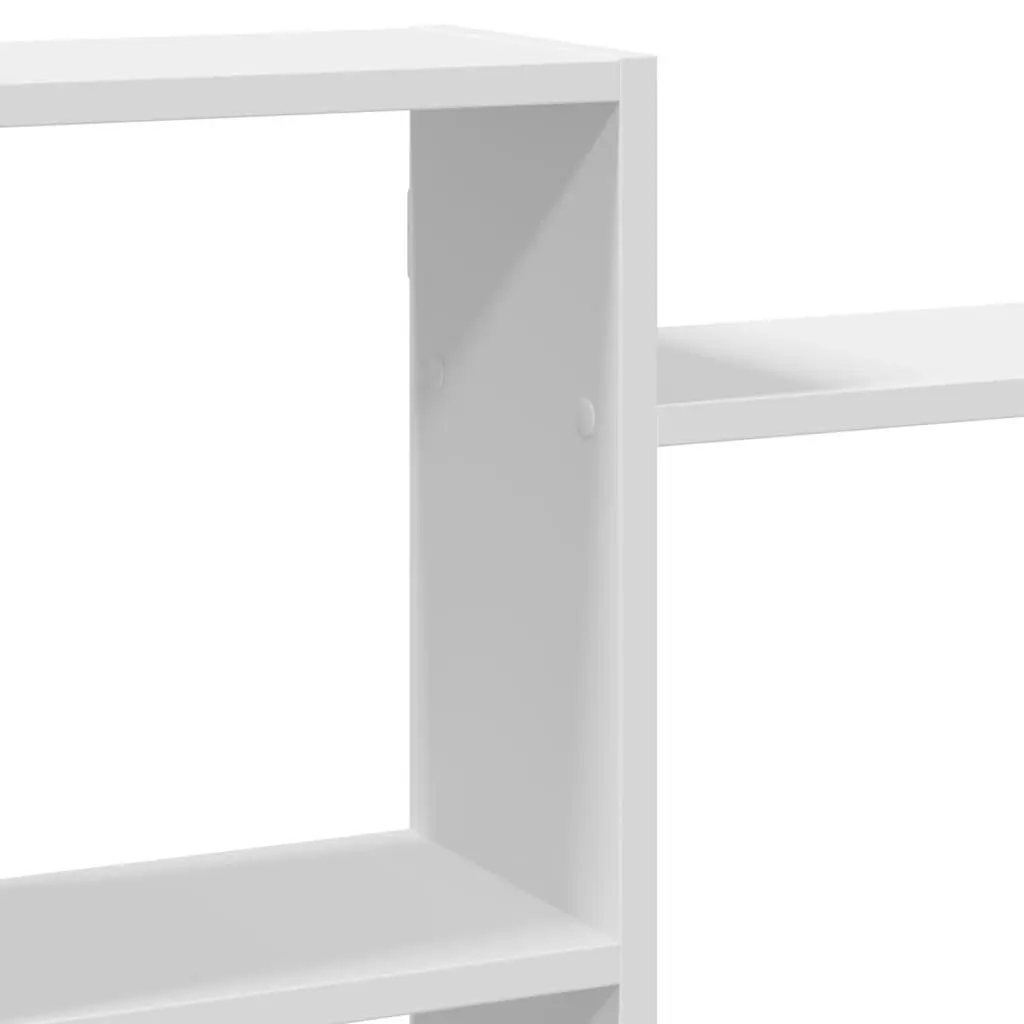Floating Display Shelf White 159x18x65 cm Engineered Wood