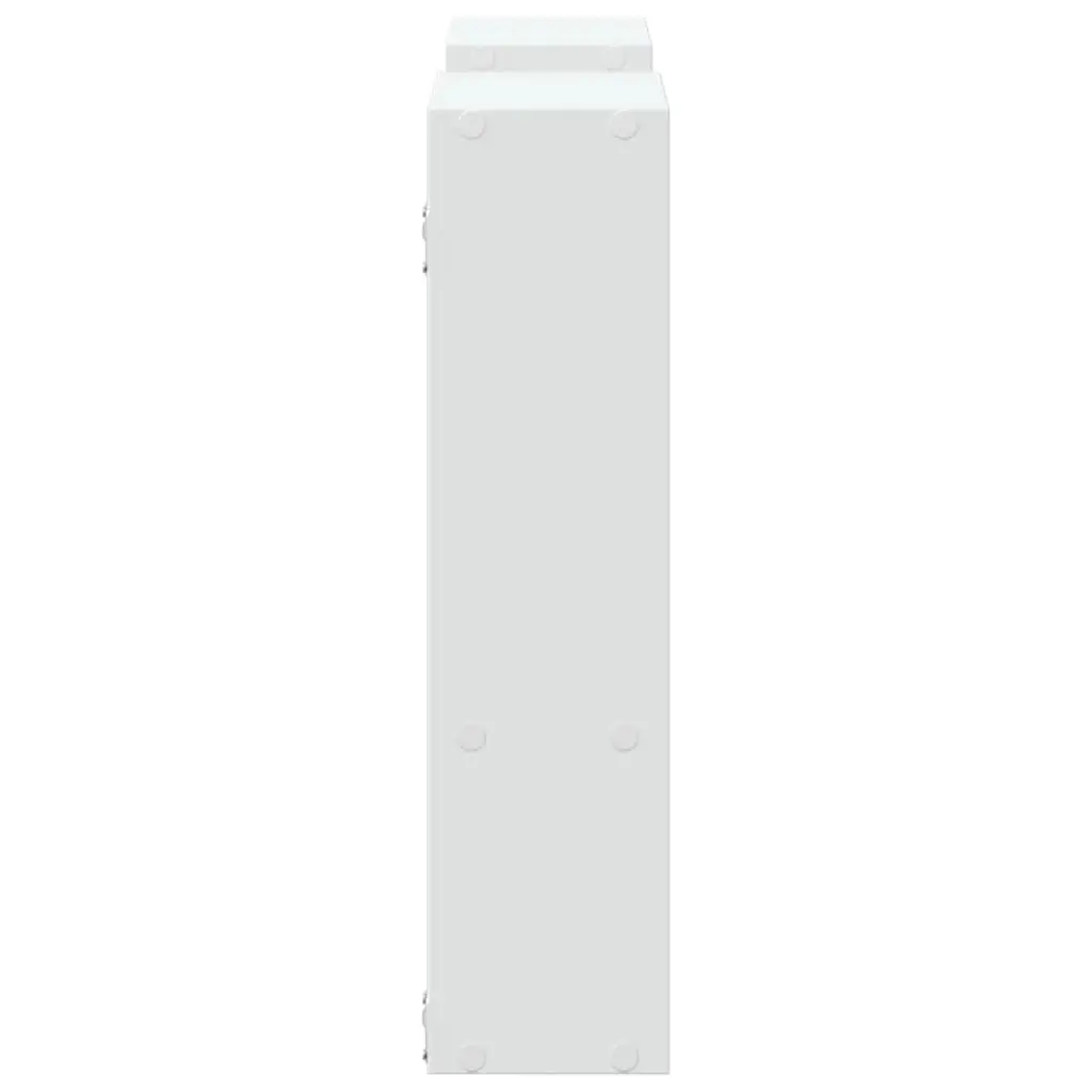 Wall Shelf White Floating Storage Display Organizer Engineered Wood 99x15x60cm