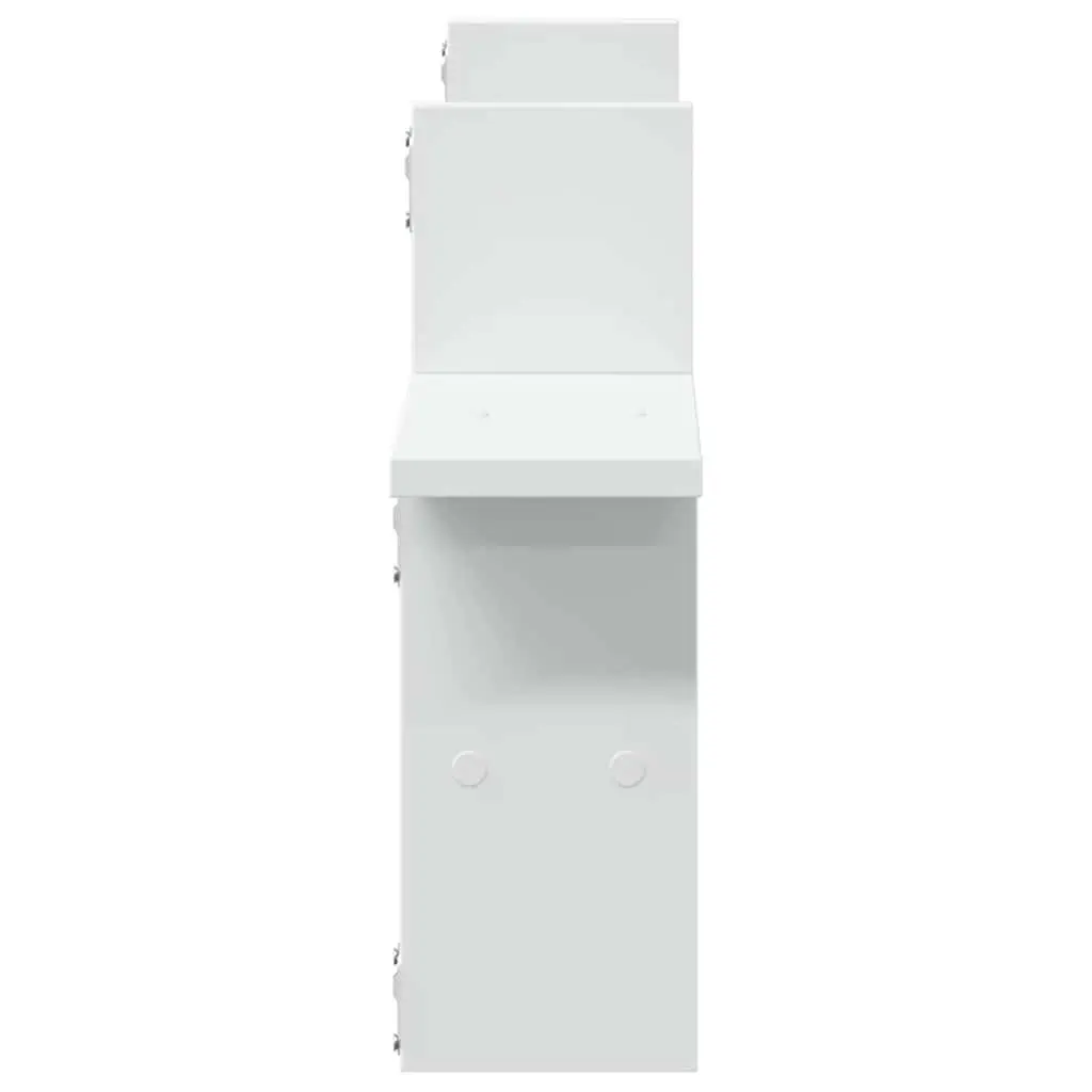 Wall Shelves for Home 38x12x38 cm White Floating Storage Display Unit 2 pcs
