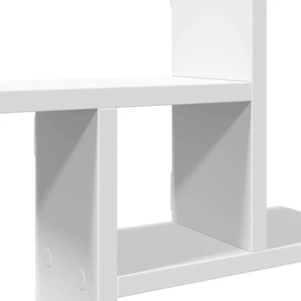 Wall Shelves for Home 38x12x38 cm White Floating Storage Display Unit 2 pcs