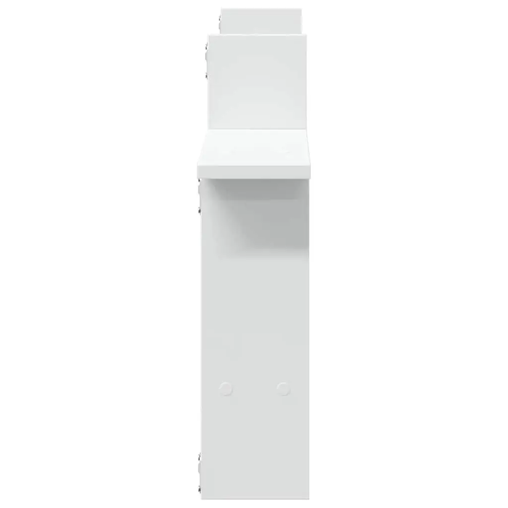 White Floating Wall Shelves 50x12x50 cm, 2 pc