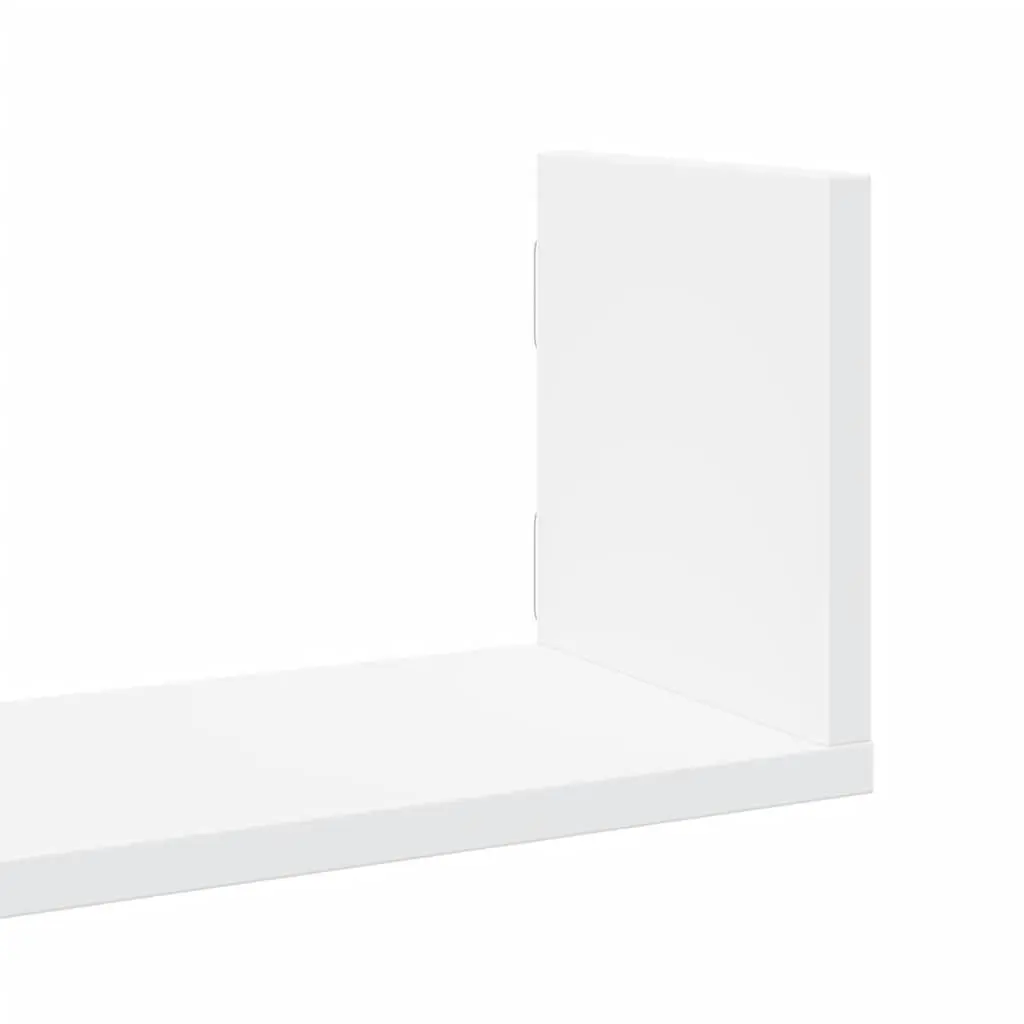 Floating Wall Shelves White 3 pcs, Engineered Wood 58x18x18 cm