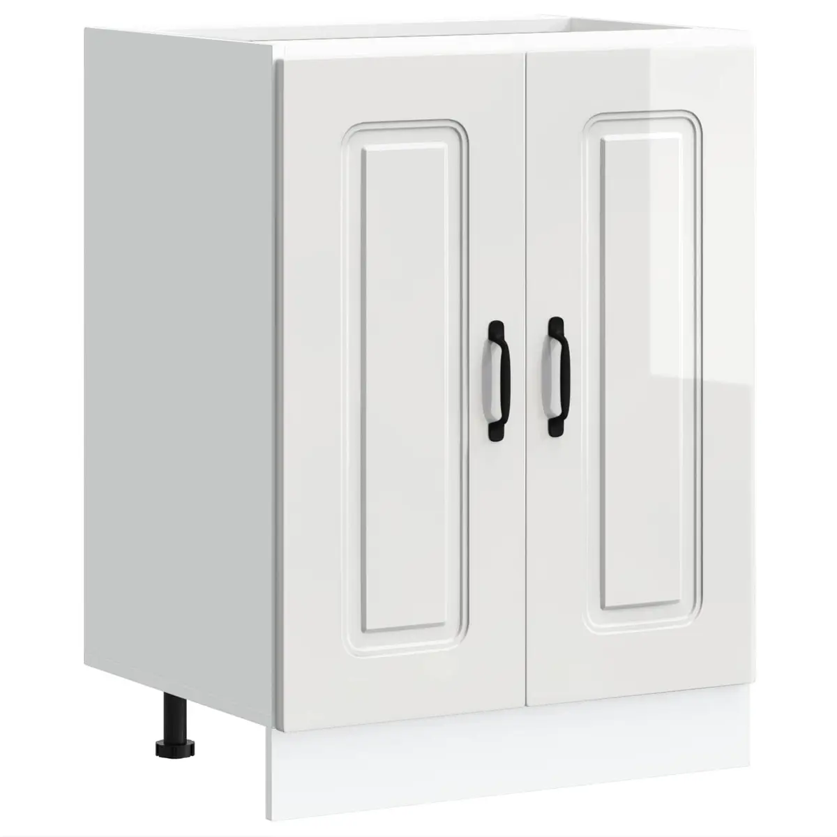 Sink Base Cabinet Kitchen Storage Cupboard White Engineered Wood 60x46x81.5cm