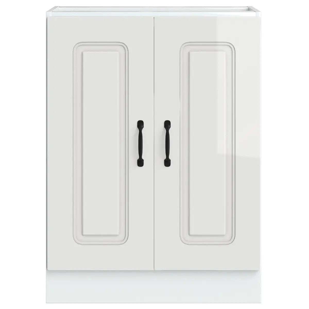 Sink Base Cabinet Kitchen Storage Cupboard White Engineered Wood 60x46x81.5cm