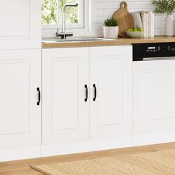 Sink Base Cabinet Dimensions: 80x46x81.5cm White Wood