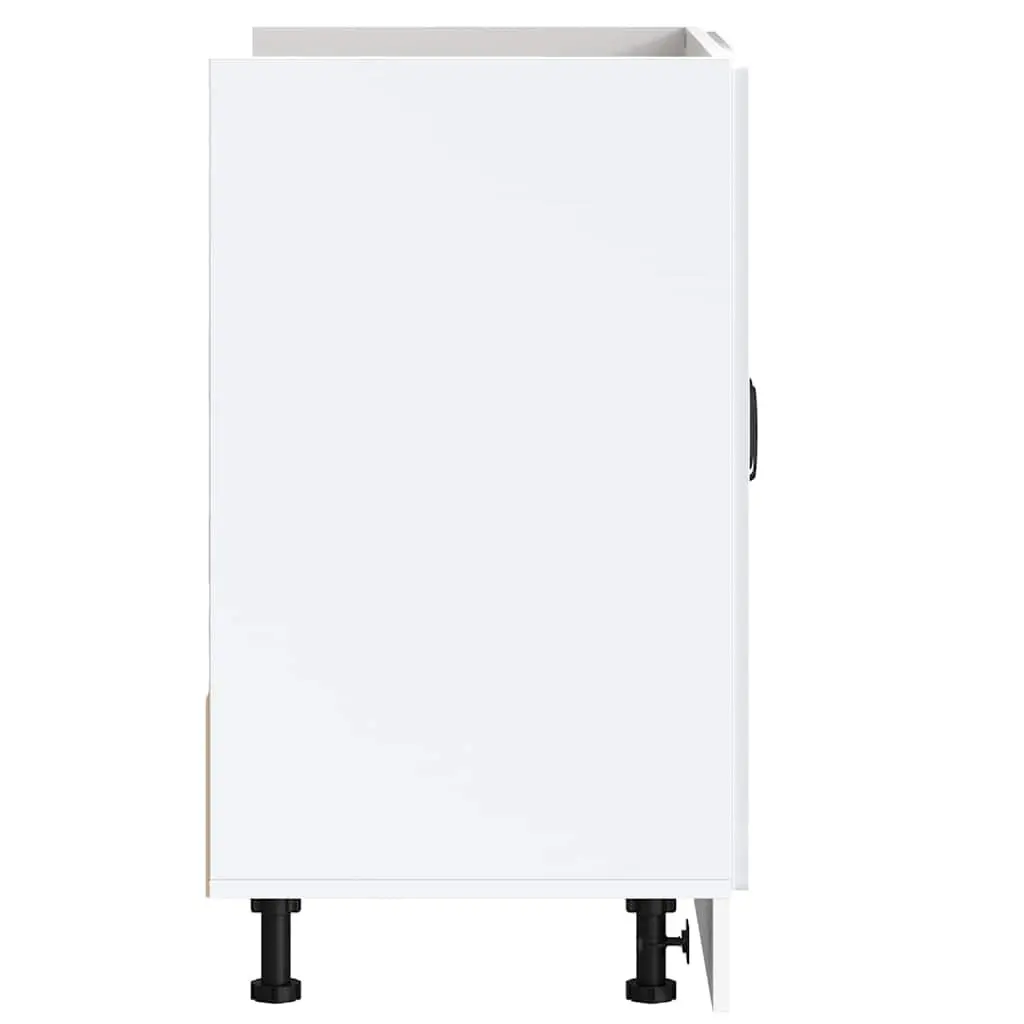 Sink Base Cabinet Kitchen Storage Engineered Wood White 80x46x81.5cm Organiser