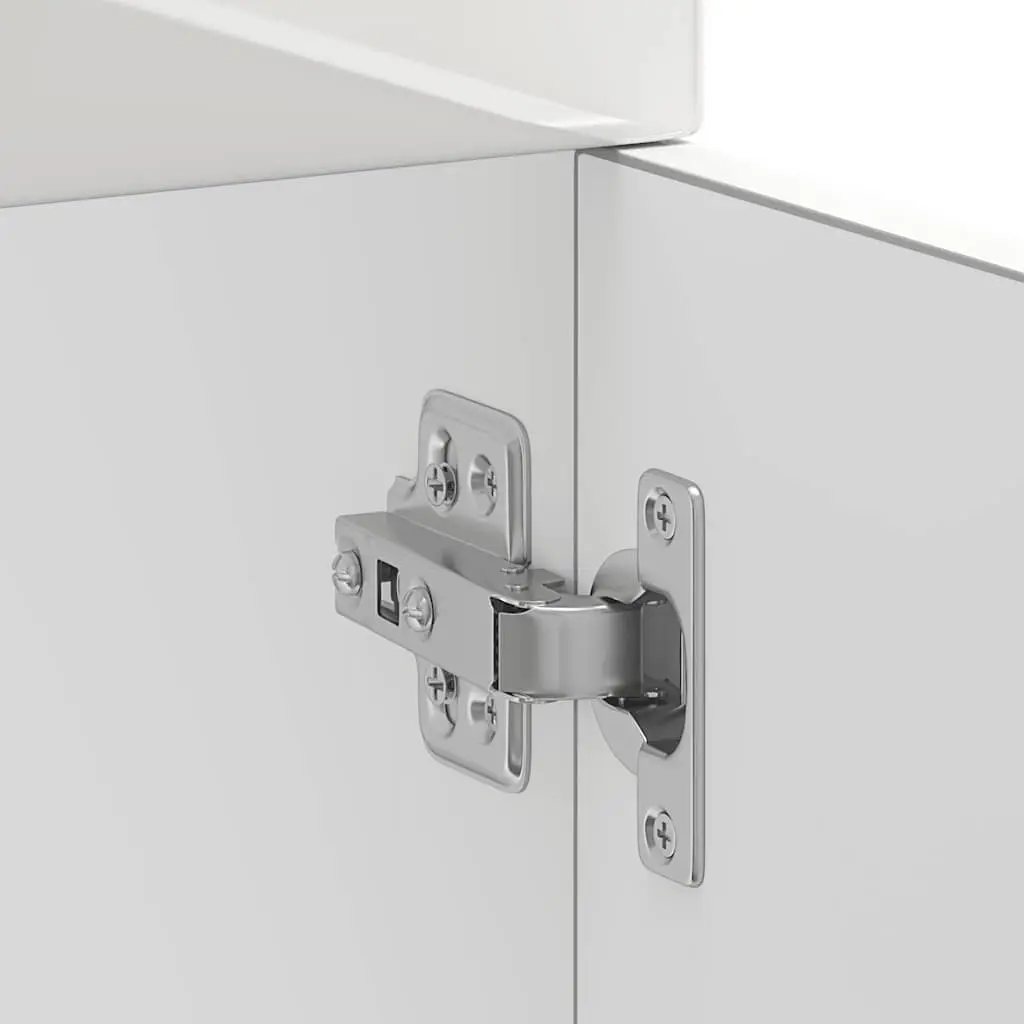 Kitchen Base Cabinet White High Gloss Engineered Wood Storage Cupboard Unit
