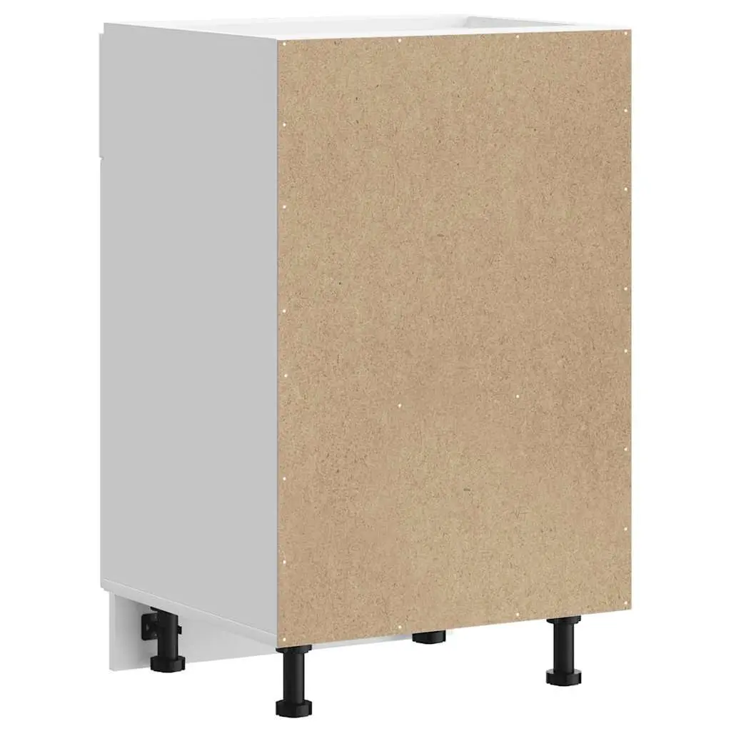 Kitchen Base Cabinet White Storage Cupboard Engineered Wood Furniture Doors