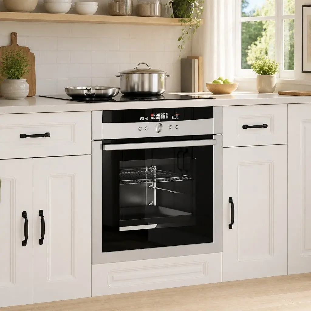 Engineered Wood Kitchen Oven Cabinet with Adjustable Feet