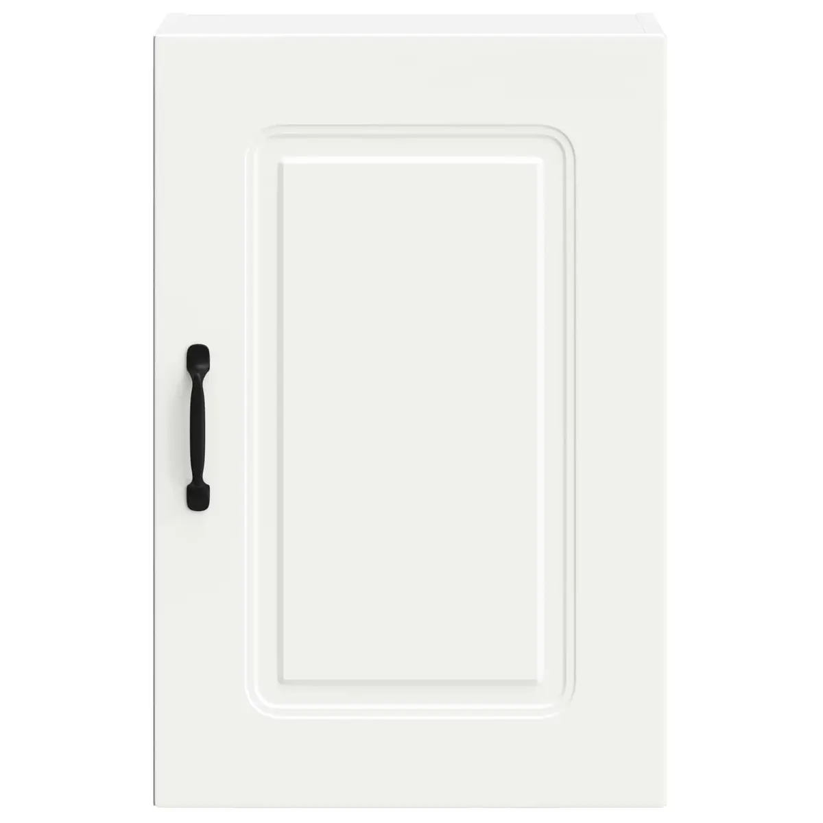 White Engineered Wood Kitchen Wall Cabinet Storage Cupboard with Doors