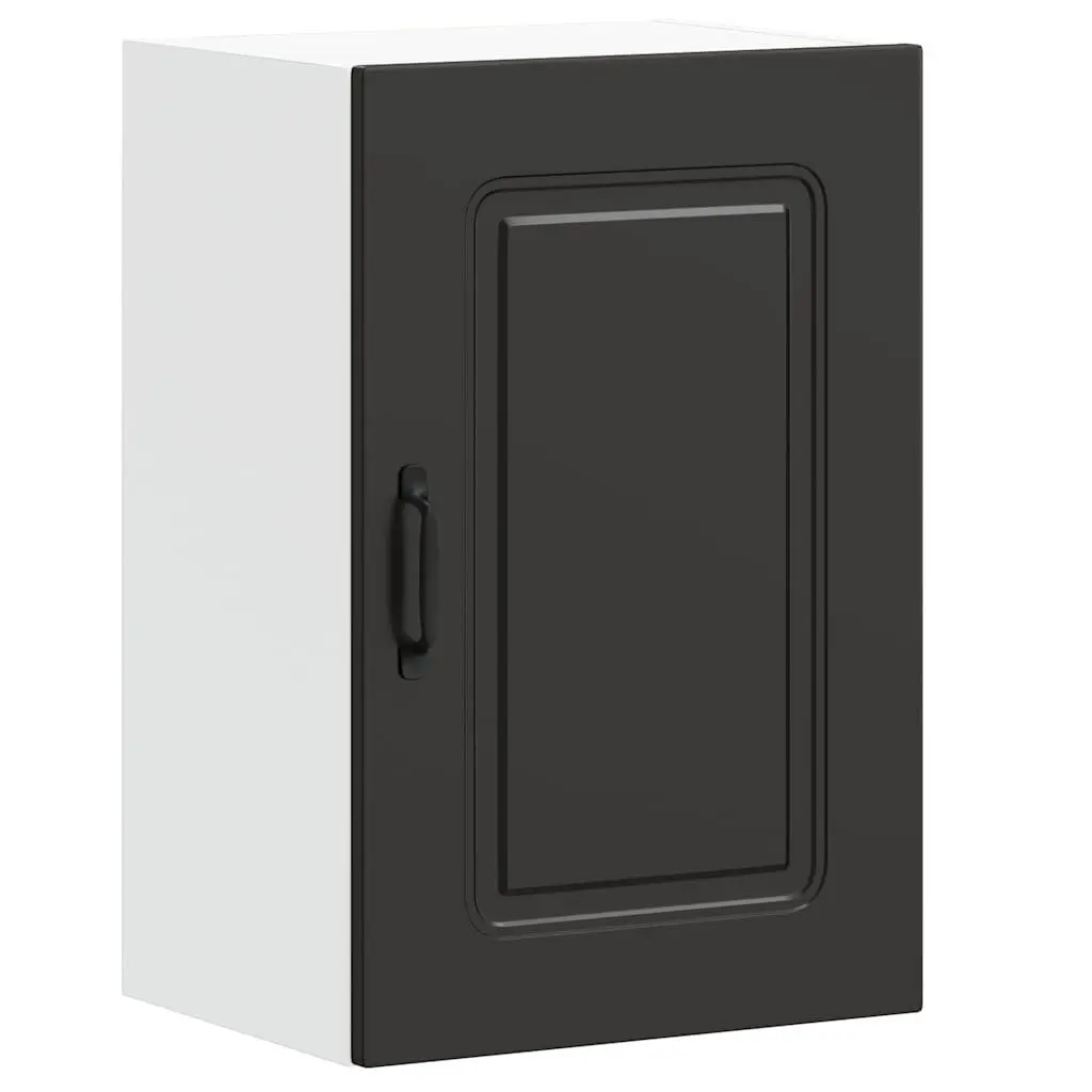 Black Engineered Wood Kitchen Cabinet