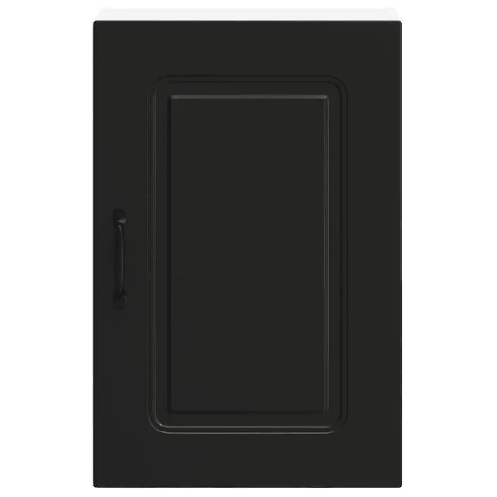 Black Engineered Wood Kitchen Cabinet
