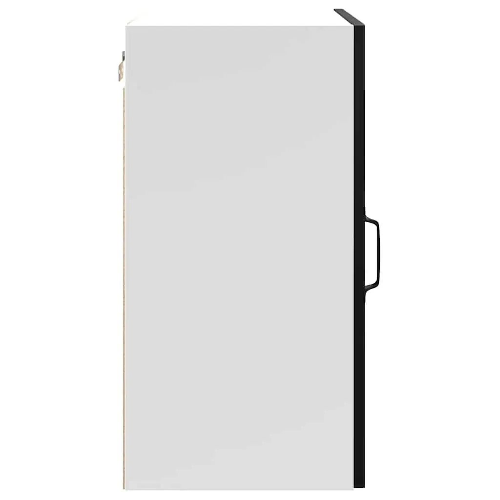 Black Engineered Wood Kitchen Cabinet