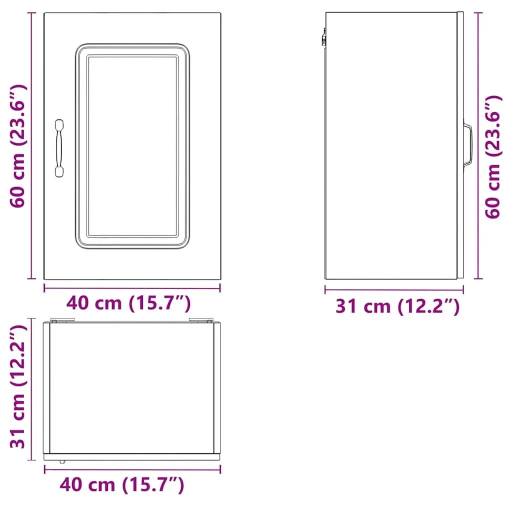 Kitchen Wall Cabinet High Gloss White Storage Cupboard Engineered Wood Organiser