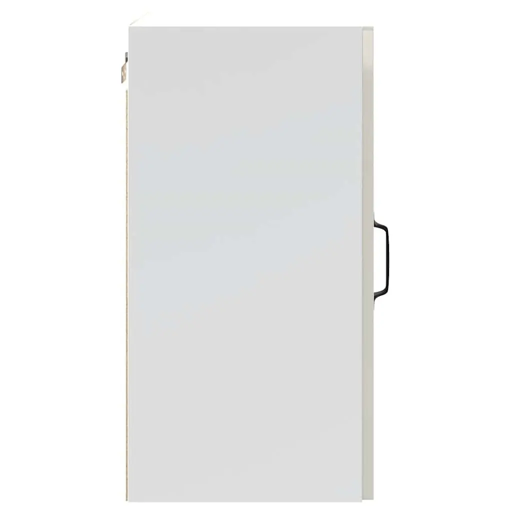 Kitchen Wall Cabinet High Gloss White Storage Cupboard Engineered Wood Organiser