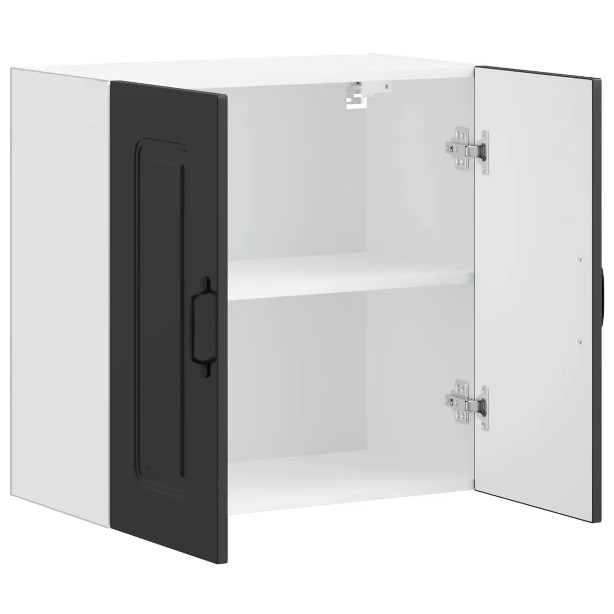 Engineered Wood Black Kitchen Wall Cabinet