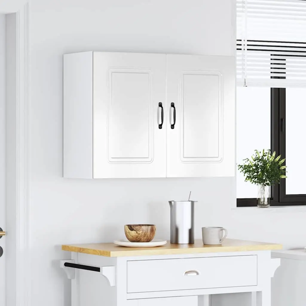 White Engineered Wood Kitchen Wall Cabinet