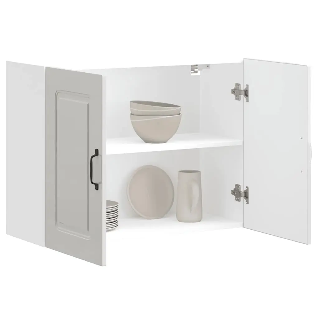 White Engineered Wood Kitchen Wall Cabinet