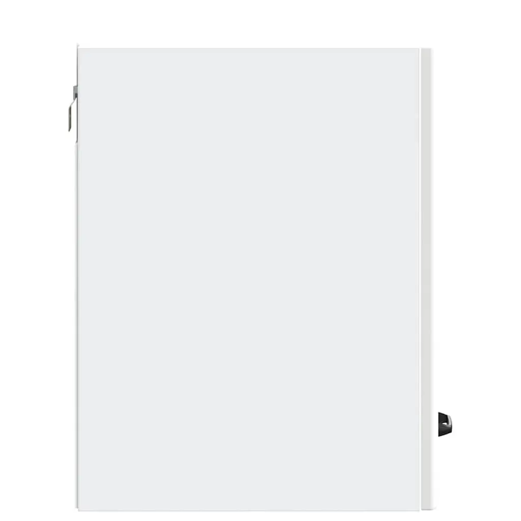 Kitchen Wall Cabinet White Engineered Wood Mounted Storage Cupboard Organiser