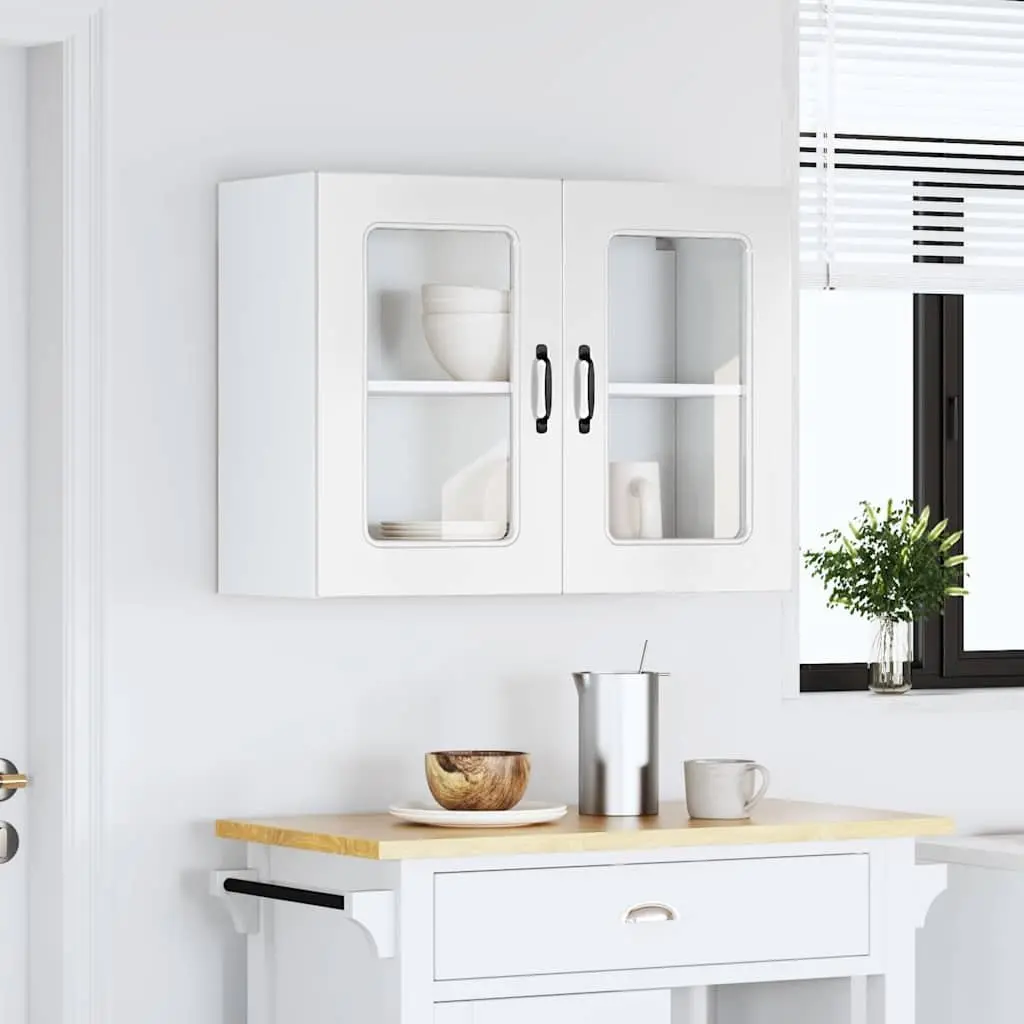 Engineered Wood Kitchen Wall Cabinet with Glass Door