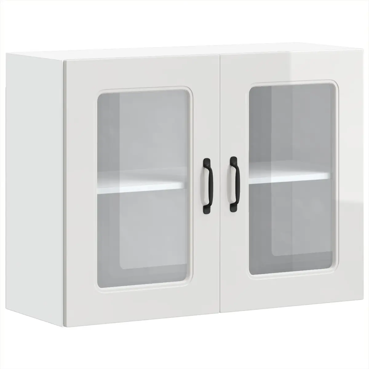 Engineered Wood Kitchen Wall Cabinet with Glass Door