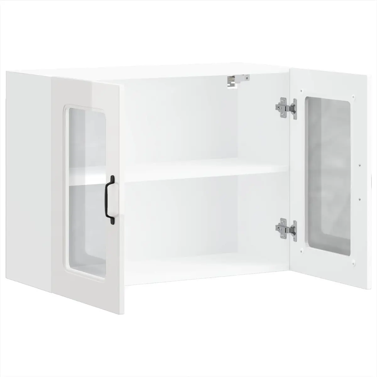 Engineered Wood Kitchen Wall Cabinet with Glass Door