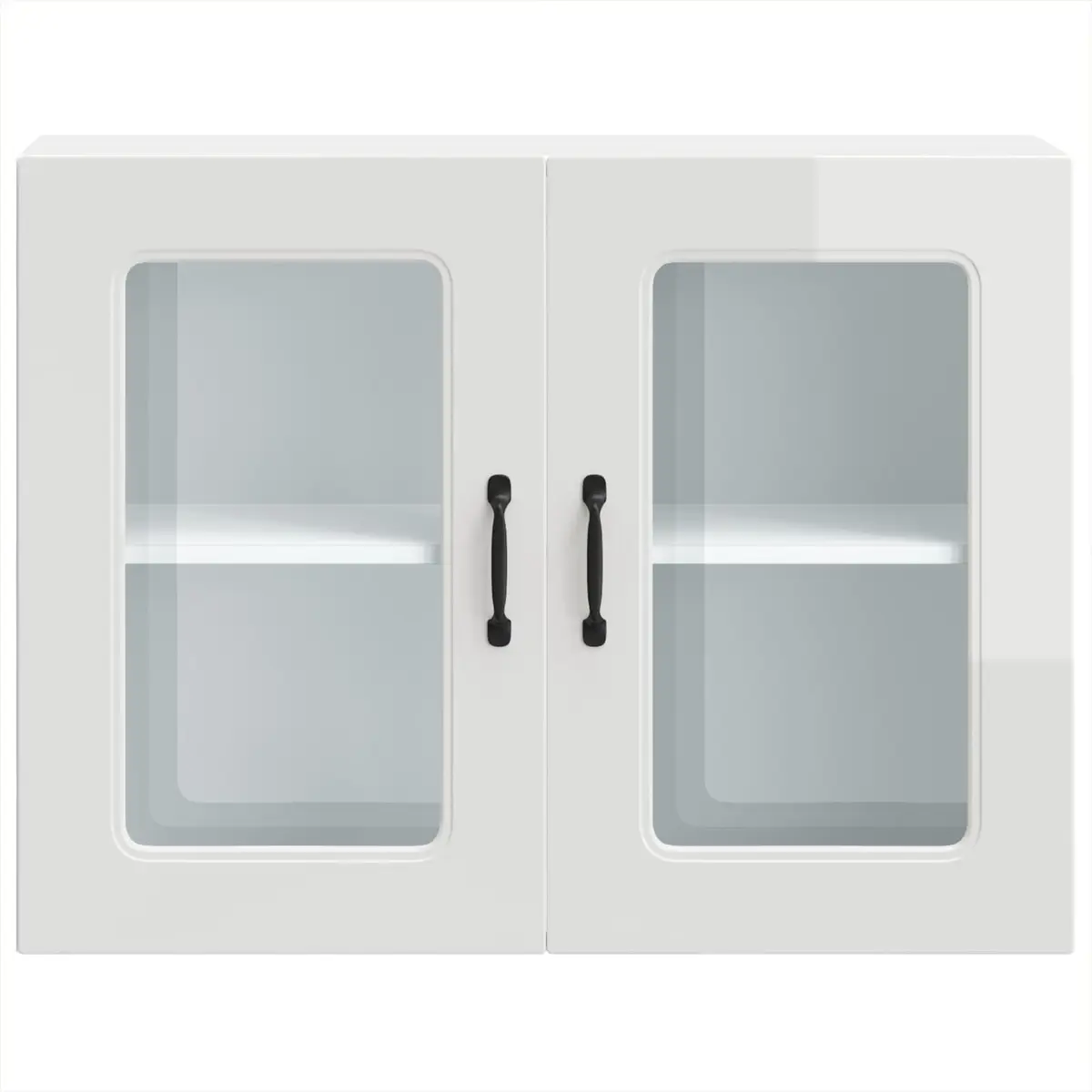 Engineered Wood Kitchen Wall Cabinet with Glass Door