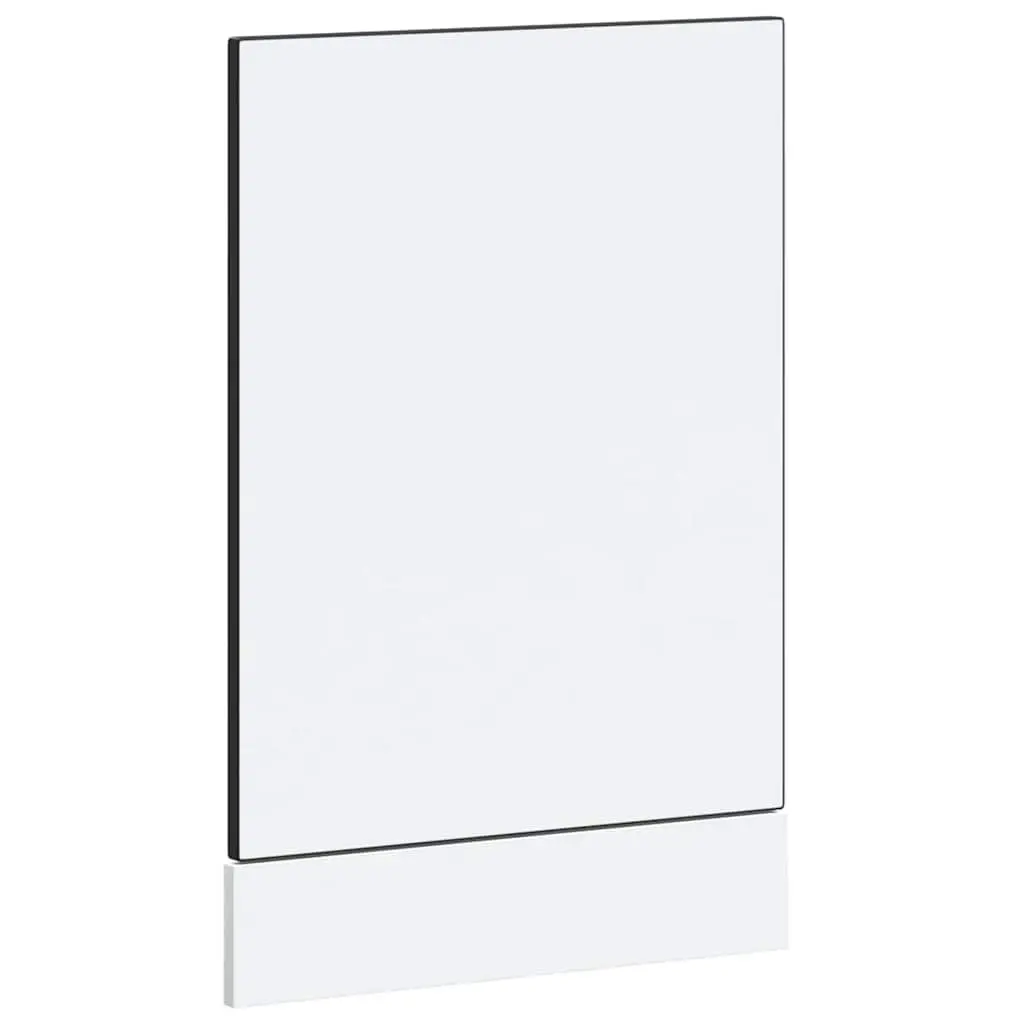 Dishwasher Front Panel Black 45x1.5x57cm, Engineered Wood
