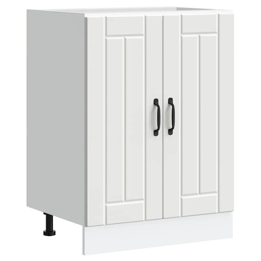 White Sink Base Cabinet with Ample Storage