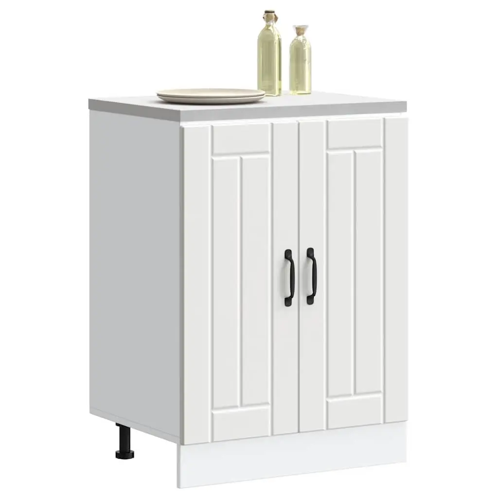 White Sink Base Cabinet with Ample Storage