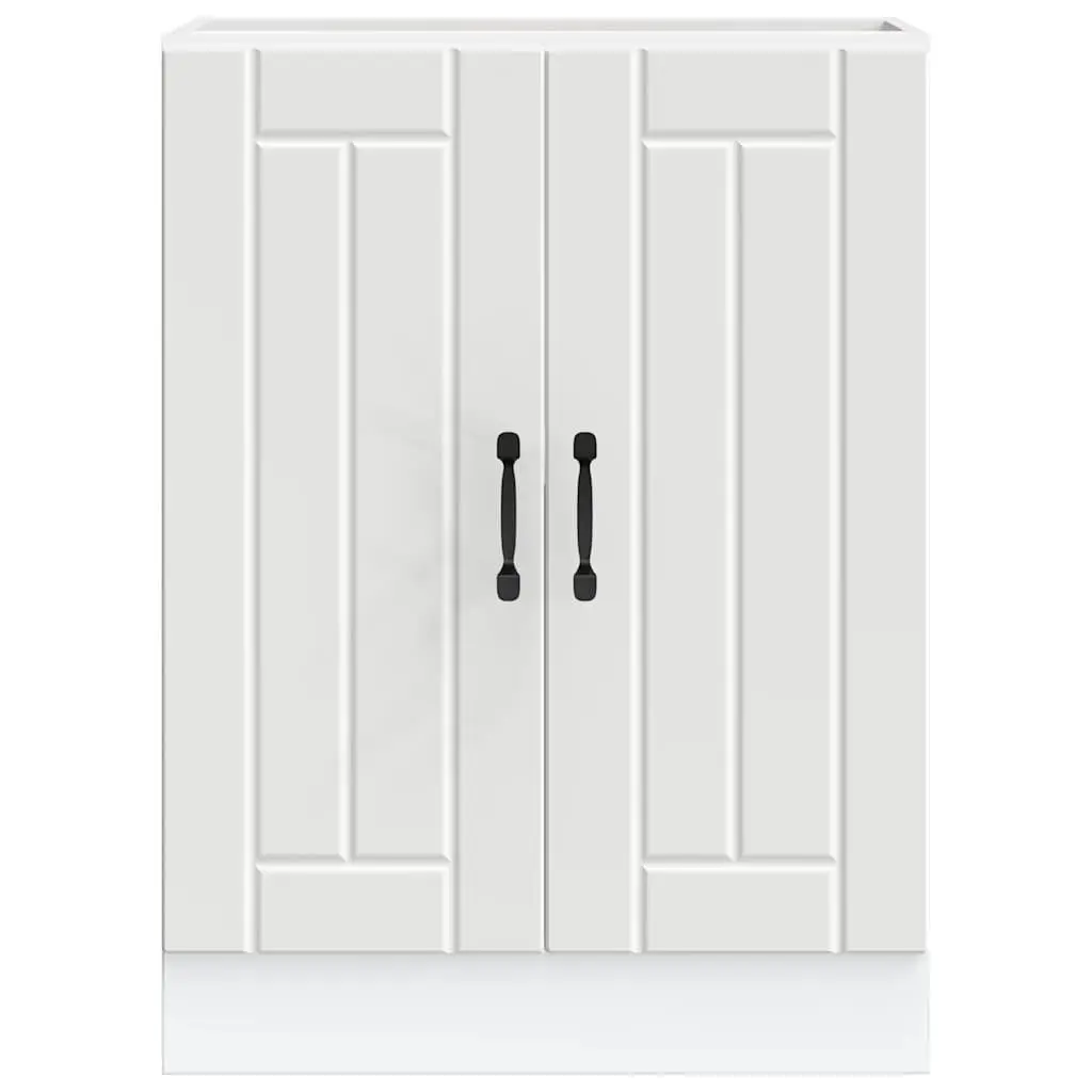White Sink Base Cabinet with Ample Storage