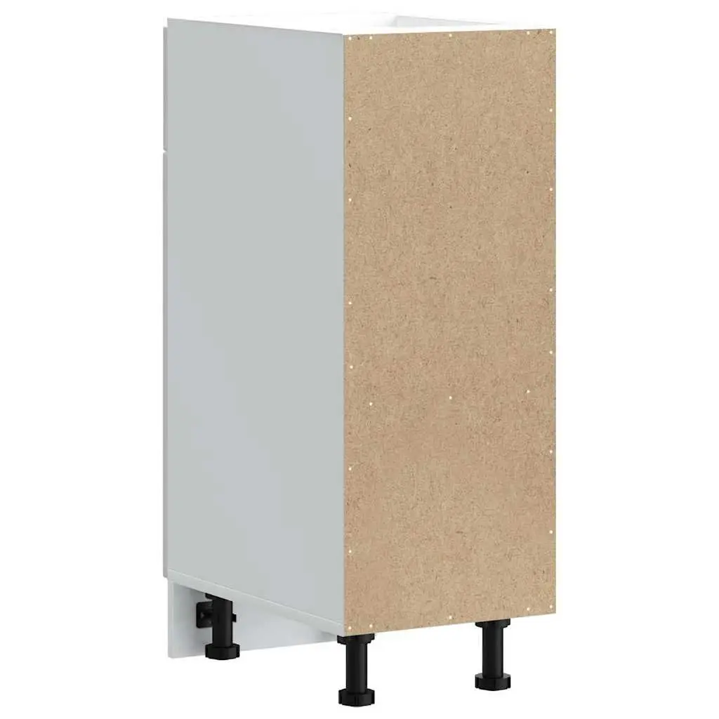 Kitchen Base Cabinet White Engineered Wood Storage Cupboard Sink Unit Doors