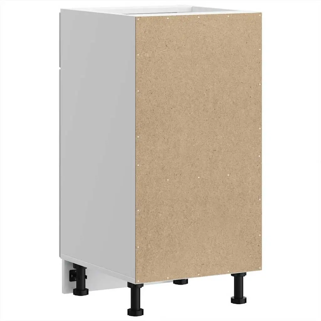 High Gloss White Engineered Wood Sink Base Cabinet Storage Unit for Kitchen with Doors