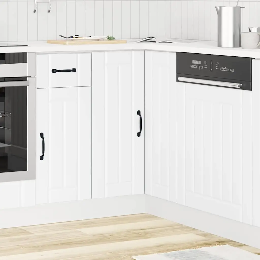 White Kitchen Corner Base Cabinet