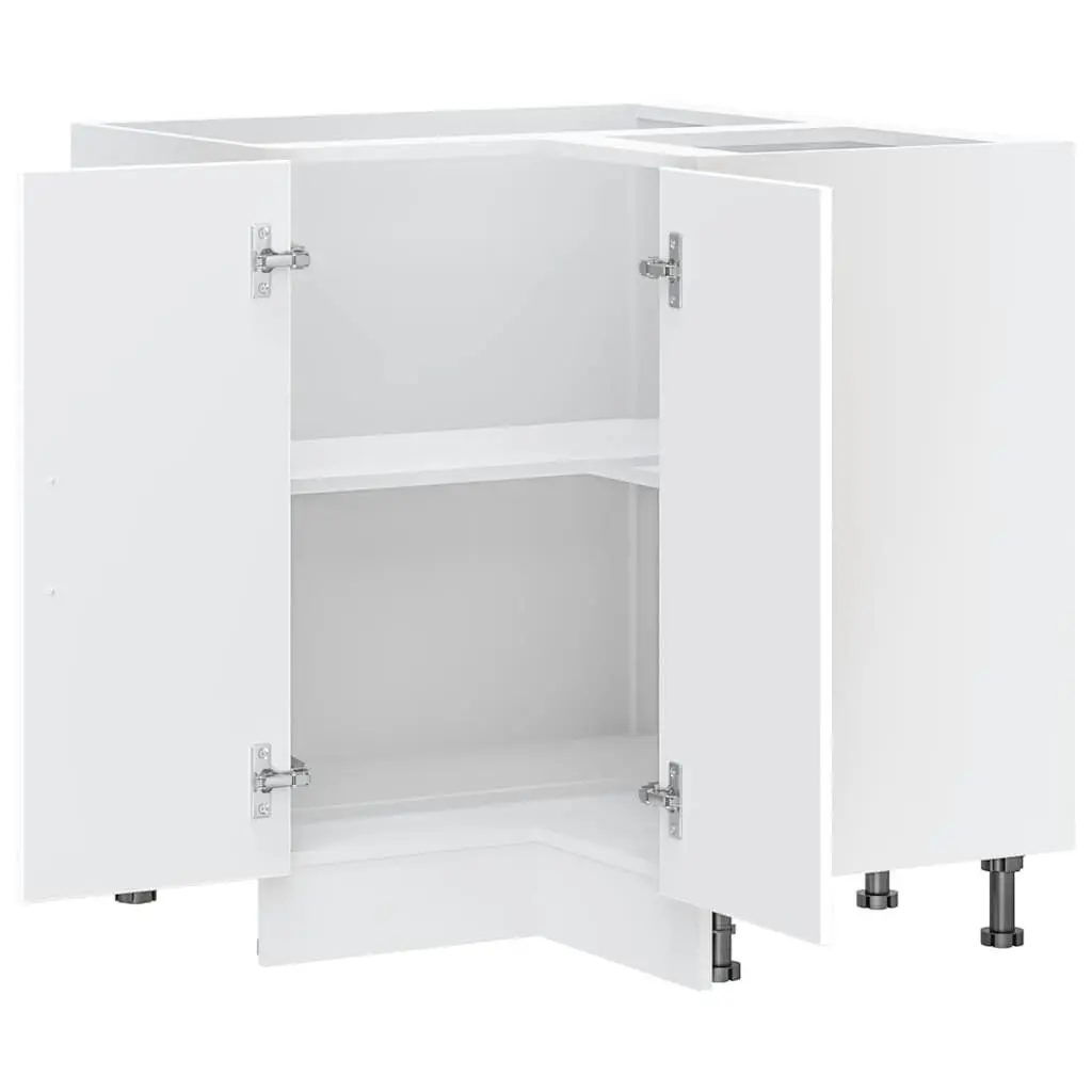 White Kitchen Corner Base Cabinet