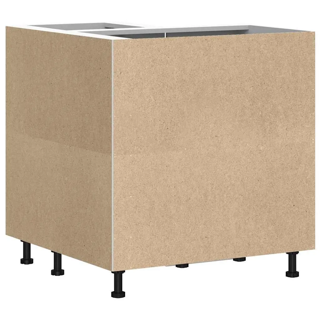 Engineered Wood Black Corner Base Cabinet