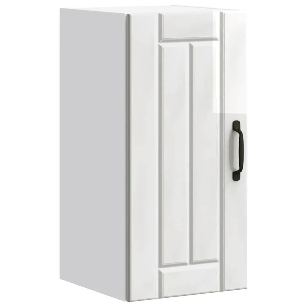 White High Gloss Engineered Wood Cabinet
