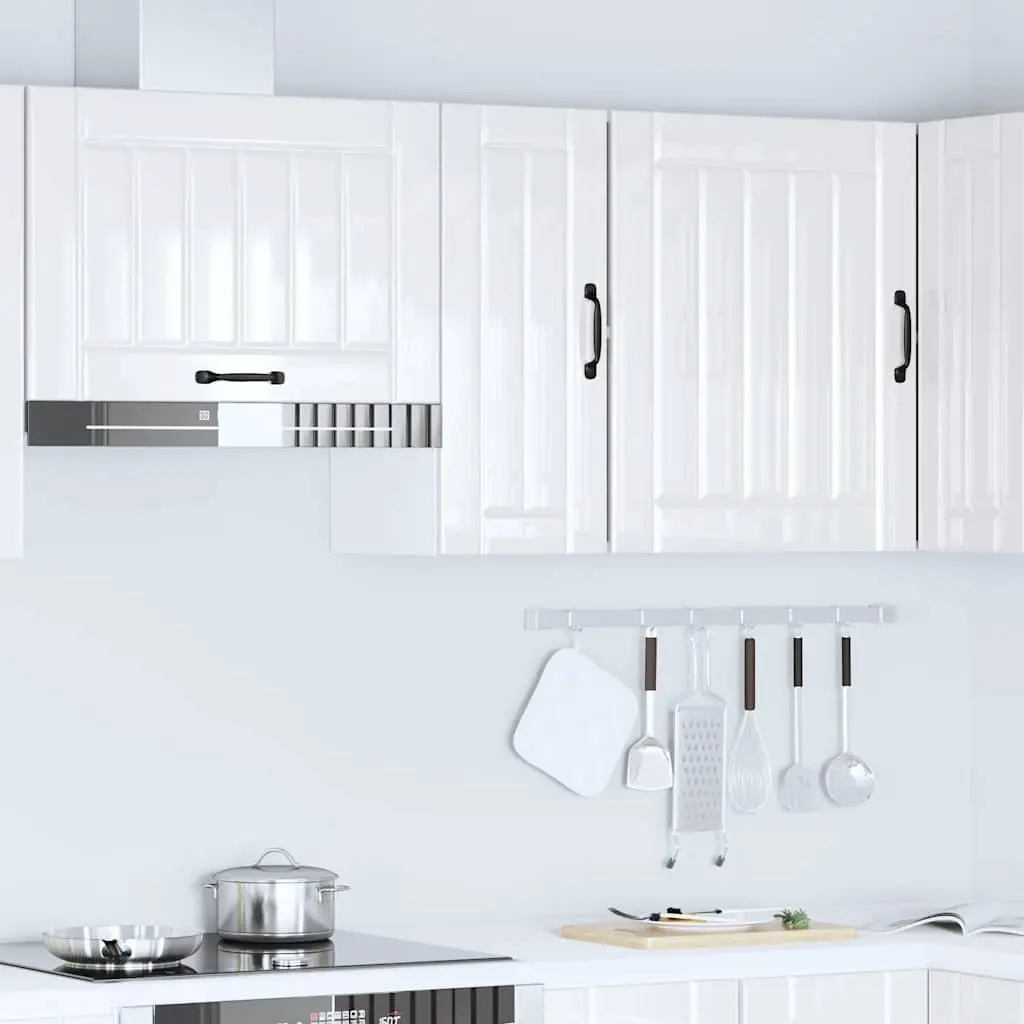 White High Gloss Engineered Wood Cabinet