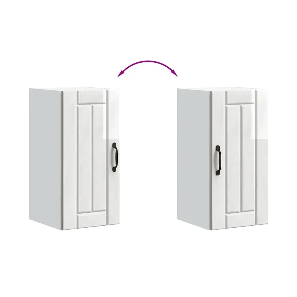 White High Gloss Engineered Wood Cabinet