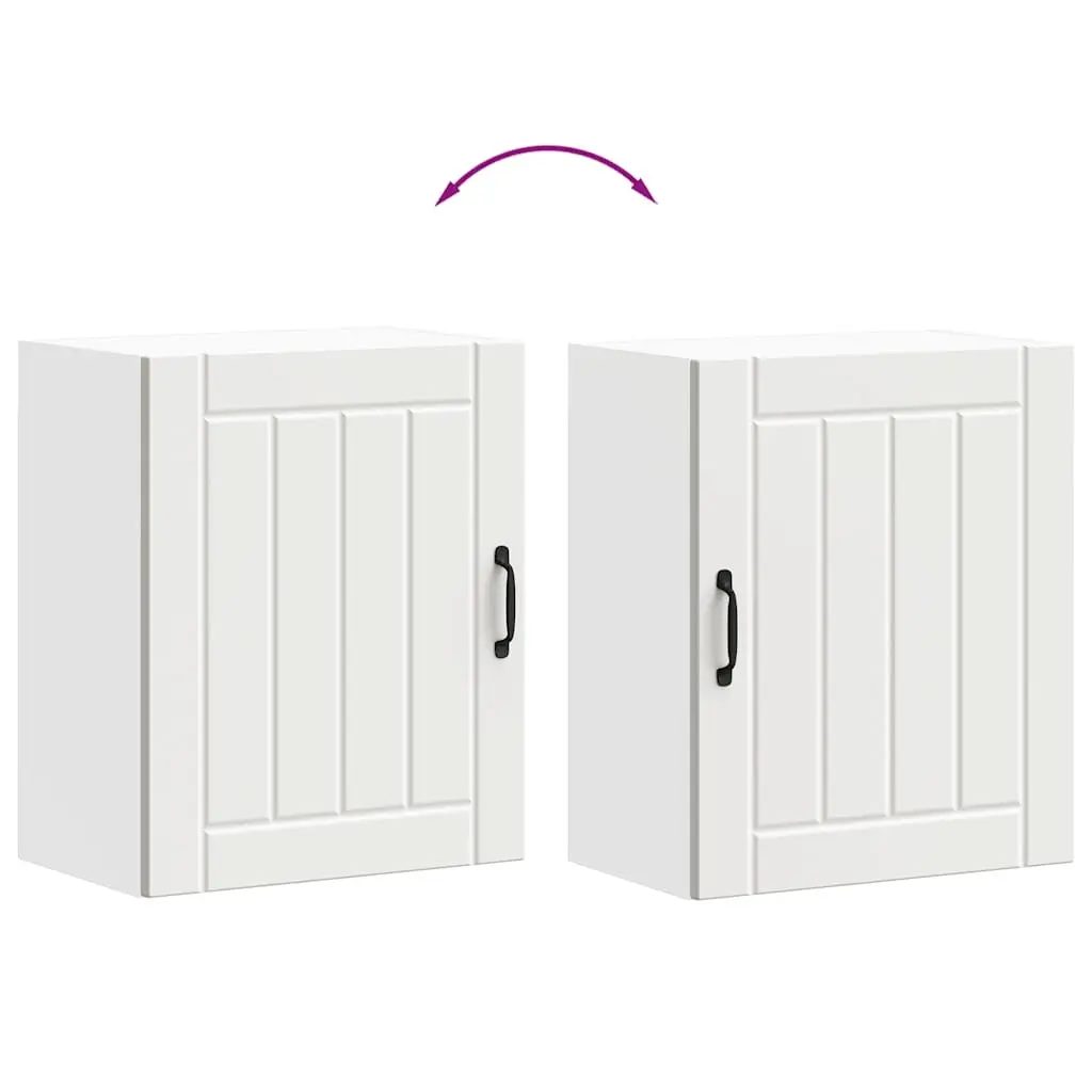 White Engineered Wood Wall Cabinet