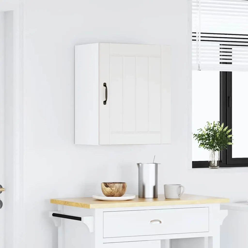White Engineered Wood Wall Cabinet