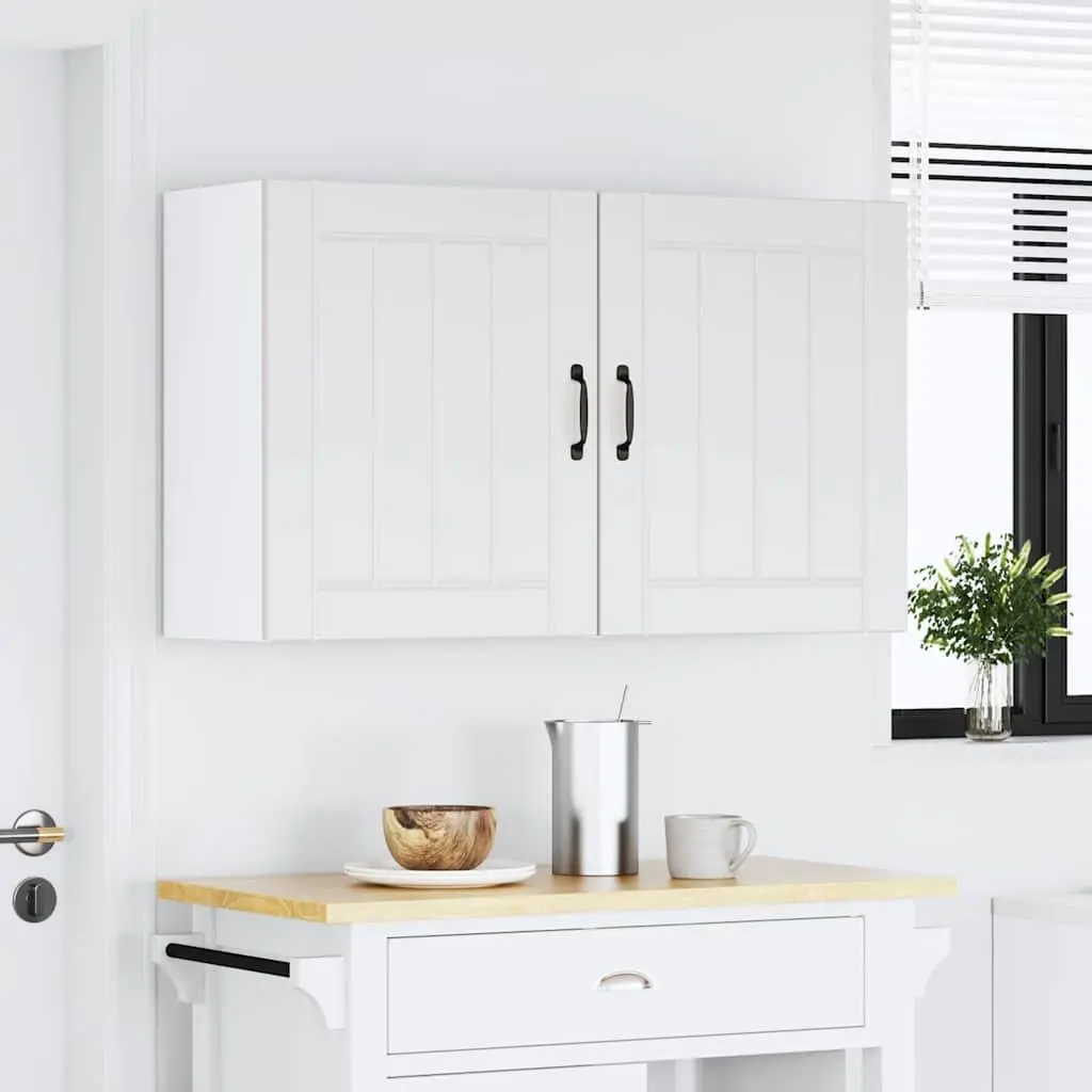 White Kitchen Wall Cabinets, 2 pcs
