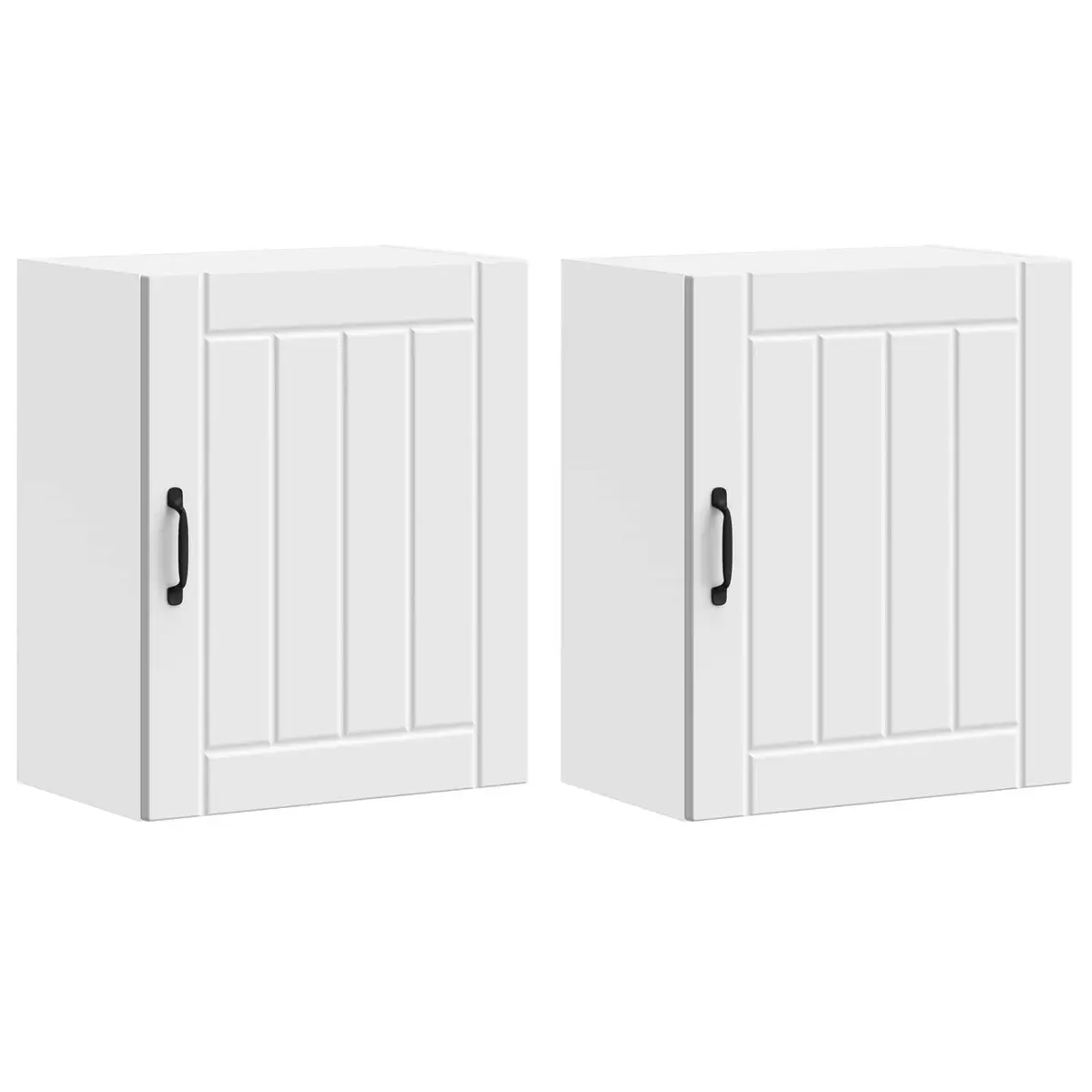 White Kitchen Wall Cabinets, 2 pcs