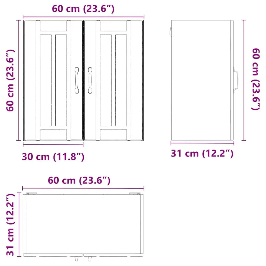White Engineered Wood Glass Door Cabinet