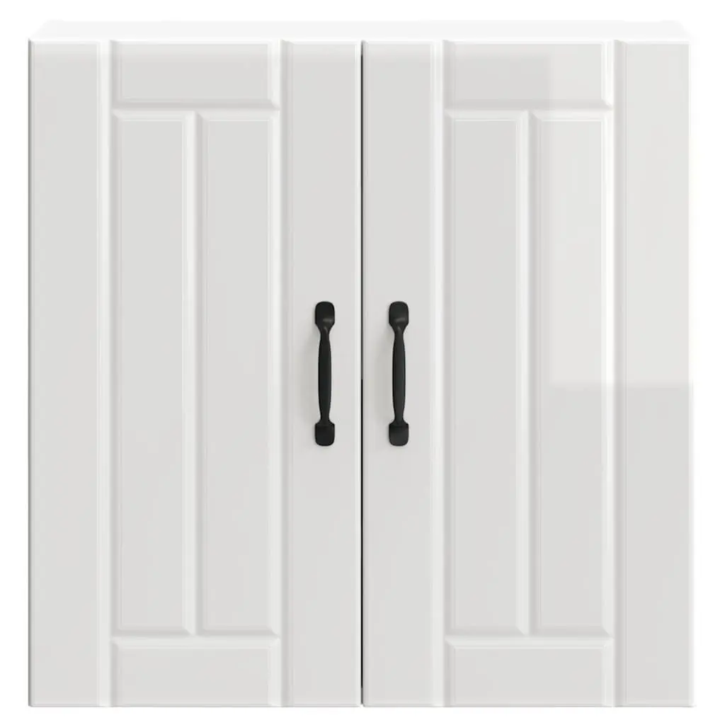 White Engineered Wood Glass Door Cabinet