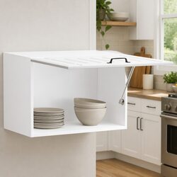 Kitchen Wall Cabinet Specifications: White Engineered Wood