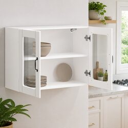 Specifications of the White Glass Door Kitchen Cabinet