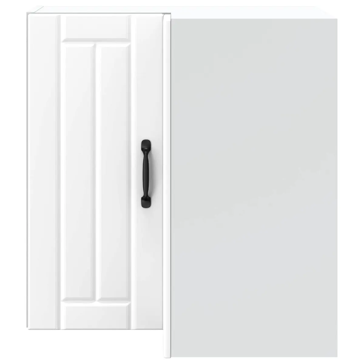 Kitchen Corner Cabinet Wall Mounted White Engineered Wood Storage