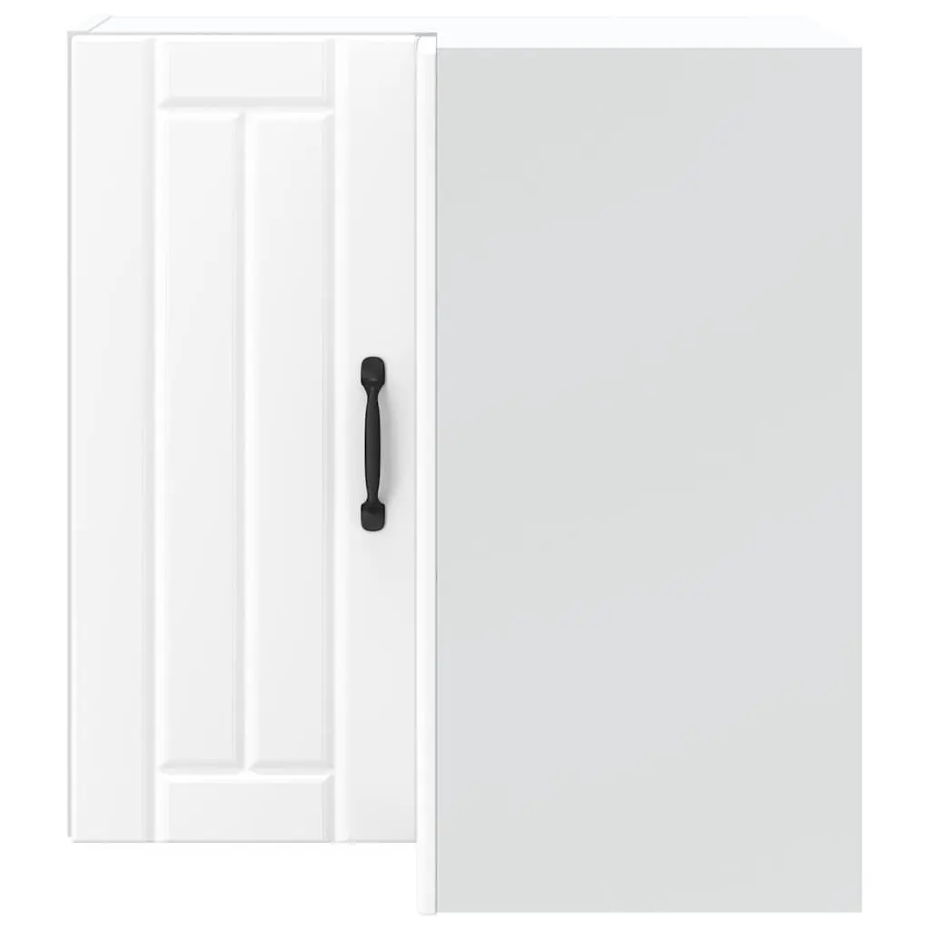 Kitchen Corner Cabinet Wall Mounted White Engineered Wood Storage