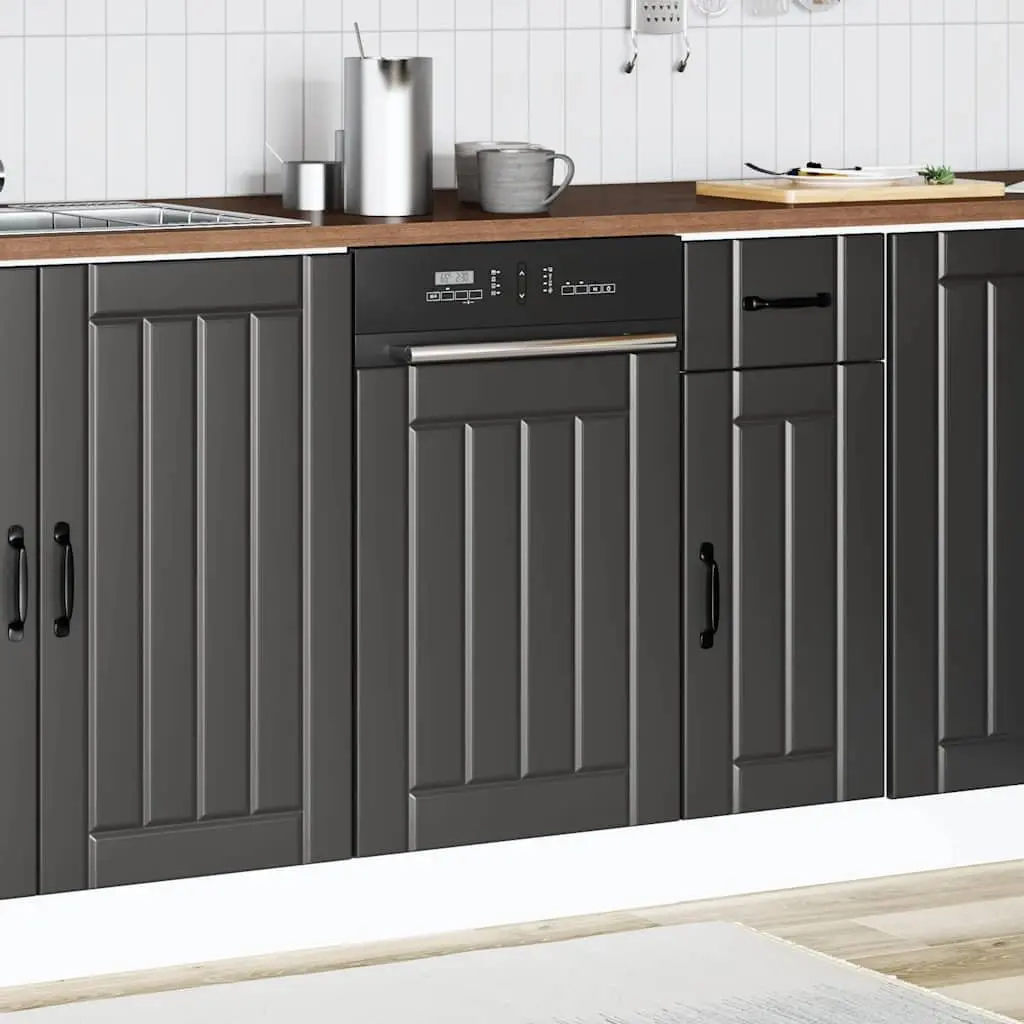 Black Dishwasher Front Panel Cover
